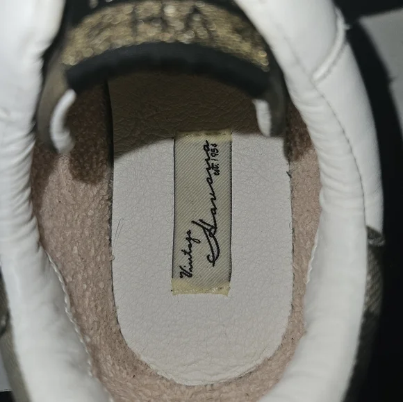 Vintage Havana White & Camo Gold Star Sneakers - Size 8 - Picture 9 of 11